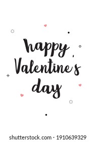 happy valentine's day poster vector 