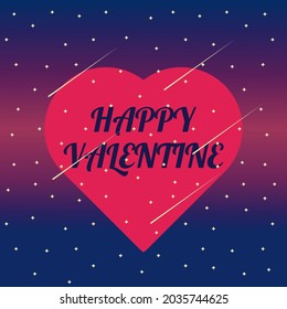 Happy Valentine's Day Poster Vector Illustration Design