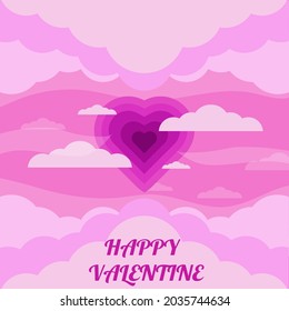 Happy Valentine's Day Poster Vector Illustration Design