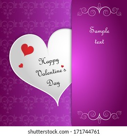 Happy Valentine's Day purple
