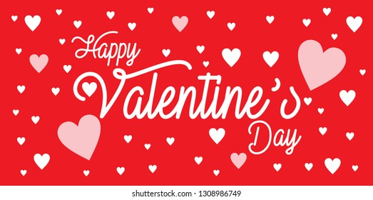 happy valentine's day/ quotes background/template vector