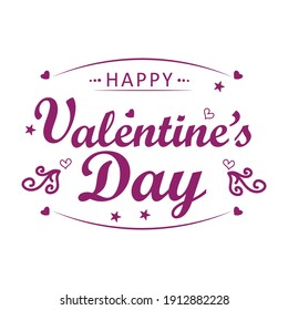 Happy Valentines Day Quotes Vector design