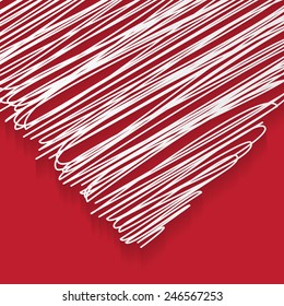 Happy Valentines Day  red background vector illustration