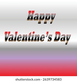 Happy Valentine's Day - Red Text Effect