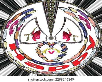 Happy valentine's day romantic card is a luxury valentine love card decorative painting ,great for valentine day friendship greeting message card and expression of love feeling for beloved one