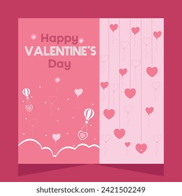 Happy Valentine's Day Romantic Couple Party Dance Social Media Post