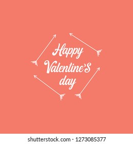 Happy Valentines Day romantic greeting card