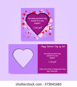 Happy Valentines day. Valentines romantic greeting card, invitation, poster design templates. Love