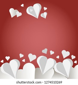 happy valentine's day romantic vector illustration background