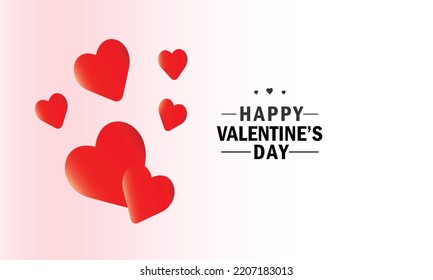 Feliz Día de San Valentín diseño de vector romántico