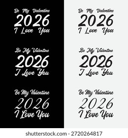 Happy Valentine's Day romantische Vektorgrafik mit Herzen für Grußkartendesign