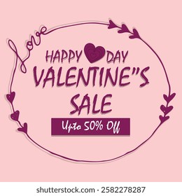 Happy Valentine's day Sale Poster art