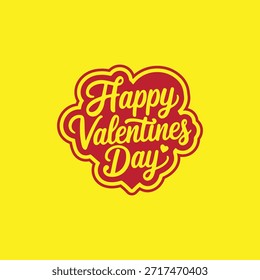 Happy Valentine's Day Script Lettering 