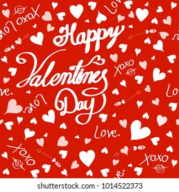 Happy Valentines day for seamless background ,valentines day concept.