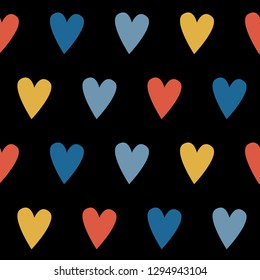 Happy valentine's day seamless pattern. Abstract love background for design valentine's day card, party invitation, store sale advertising, gift t shirt, bag print etc.