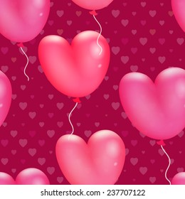 Happy Valentine`s Day Seamless pattern 