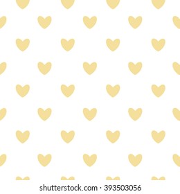Happy Valentines Day Seamless Pattern Background with Heart. Vector Illustration. EPS10