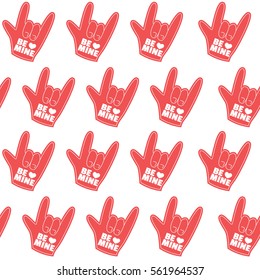 Happy valentines day seamless pattern background