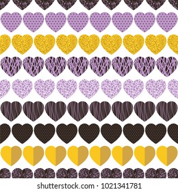 Happy Valentine's Day seamless pattern.Vector illustration.