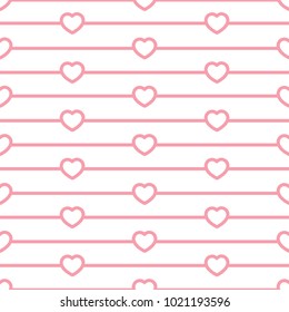 Happy Valentine's Day. Seamless vector pattern