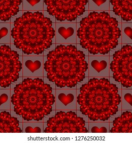 Happy valentines day,  seamless  vector