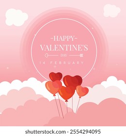 Happy Valentines day simple background