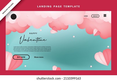 happy valentines day social media poster banner flyer pattern event abstract layout illustration background february party wallpaper template label backdrop modern vector design sale red romantic red