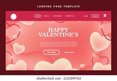 happy valentines day social media poster banner flyer pattern event abstract layout illustration background february party wallpaper template label backdrop modern vector design sale red romantic red