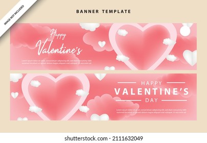 happy valentines day social media poster banner flyer pattern event abstract layout illustration background february party wallpaper template label backdrop modern vector design sale red romantic red