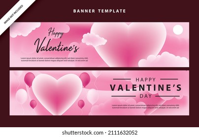 happy valentines day social media poster banner flyer pattern event abstract layout illustration background february party wallpaper template label backdrop modern vector design sale red romantic red