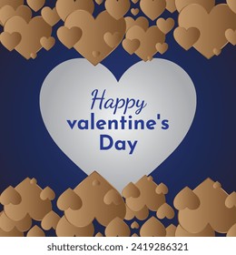 Happy valentine's day, social media post design