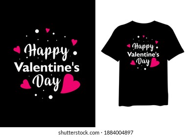 Happy valentine's day ,stylish t-shirts and trendy clothing designs with lettering, and printable, vector illustration designs.