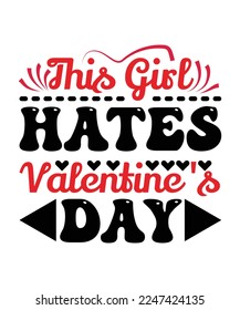 Happy Valentine's Day SVG Design