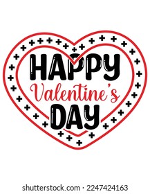 Happy Valentine's Day SVG Design