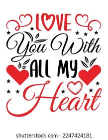 Happy Valentine's Day SVG Design