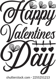 Happy Valentines Day SVG design svg