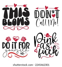 Happy Valentine's Day SVG And T-shirt Design Bundle, Valentines Day, Happy valentine, Love Heart, Loveday, Cupid, Valentine Quote Design Bundle. Can you download this designs bundle.