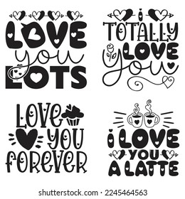 Happy Valentine's Day SVG And T-shirt Design Bundle, Valentines Day, Happy valentine, Love Heart, Loveday, Cupid, Valentine Quote Design Bundle. Can you download this designs bundle.