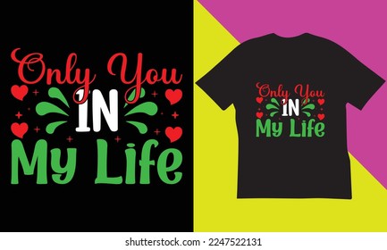 Happy Valentine's Day SVG And Typography T-Shirt Design.