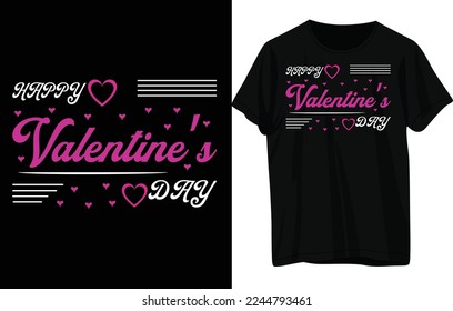 Happy Valentine's day t shirt design