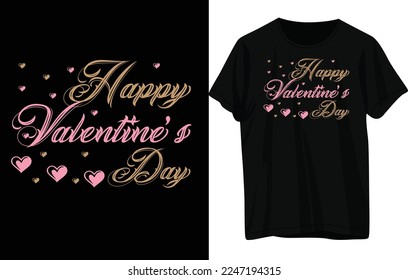 Happy Valentine's day t shirt design