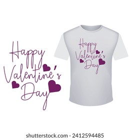 Happy valentines day for t shirt design valentine t shirt design