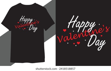 happy valentines day t shirt vector free download