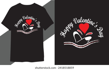 happy valentines day t shirt vector free download