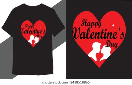 happy valentines day t shirt vector free download