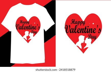happy valentines day t shirt vector free download