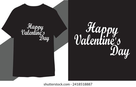 happy valentines day t shirt vector free download