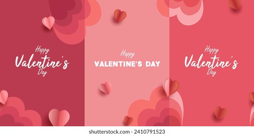 Happy Valentine's day template or background design for Love, mother's day and Valentine's day concept