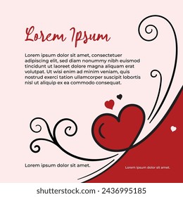 Happy valentine's day template design