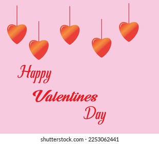 Happy Valentines Day Template illustration